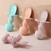 Baby korte handgreep siliconen lepel voeding set jeugd gerechten peuters baby voeding accessoires servies voor kinderen voor kinderen voor kinderen