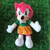 DHL High quality 28cm Arrival Sonic plush toy hedgehog tail knuckle echidna doll animal Christmas gift