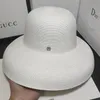 Semplice lettera Hepburn Cappelli di paglia Protezione solare femminile Parasole Cappello da pescatore Cappellini da spiaggia per vacanze all'aperto solidi