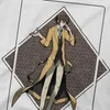 Camisetas masculinas Osamu dazai II na caixa de gola redonda camiseta bungou cães pura algodão pura camiseta básica do homem de manuse