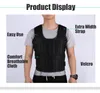 30KG Weight Vest For Boxing Weight Training Workout Fitness Gym Equipment Adjustable Waistcoat Jacket Sand Clothing 220426