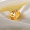 Anello per l'eternità arcobaleno placcato in oro 18 carati Anello impilabile con zirconi colorati Anello regalo per le donne