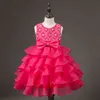 Sukienka księżniczka Dziewczyny moda sukienka jasna diamentowa bez rękawów spódnica dziecięca sukienka odzieżowa 3-7 lat dziewczyna G220428