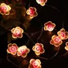 Night Lights Flower Shape Light String Led Room Decoration Cotton Ball Lamp Party Wedding