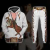 Chándales de hombre PRL TIGER 3D impreso hombres para mujeres Casual Hip Hop sudaderas con capucha pantalones de chándal Cosplay ropa de hombre