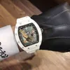 Luxury Mens Mechanics Watch Richa Milles Wristwatch Business Leisure Rm055 Full Automatic Mechanical Ceramic Case Tape Men's S4x9