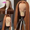 Human Hair Capless Wigs Synthetic 28 30 Inch 13x4 Straight 613 Blonde Bone Brown/burgundy/pink Colored Glueless Frontal Wig for Women 3