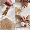 Wallets Handmade Ladies Straw Woven Handbag Women Summer Holiday Beach Casual Tote Elegant Fashion Retro Shoulder BagsWallets