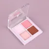 Four-Color Matte Pearl Eye Shadow Portable Novice Makeup Repair #01 Taro Smoothie 1PC