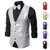 Homens brilhantes lantejoulas glitter embelezado blazer jaqueta boate ternos de festa 220815