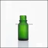 Packing Bottles Office School Business Industrial 10Ml Essential Oil Per Bottle Empty Frosted Green Glass Liquid Aromatherapy Dispenser Co