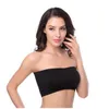 Bustiers-Korsetts für Damen, trägerloser BH, Bandeau-Schlauchoberteil, abnehmbare Polster, nahtlos, bauchfreie Farben, Push-Up, gepolstert, für Club, Party, Sport. Bustiers