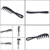 Haarborstels Zorg Styling Tools Producten Producten Big Tooth Comb Mens Plastic Back Three-NSional Handgreep Curve Salon Drop levering 2021 DSQJE