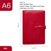 المفترات A6 Retro Notebook Cover Leather School Setcles Planner Multi Color Office 365 Diary Sketchbook Agenda 2022 Coil