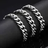 Cuban Chain for Men Women Punk Stainless Steel Curb Link Chains Necklace Vintage Bracelet Jewelry Making Width 10mm 1M