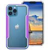 Rama stopu aluminium Clear Hard Back TPU Case Cose BUMPER Wojskowy Ochrona Ochronna dla iPhone'a 13 12 11 Pro Max XR XS Max 7 8 Plus Samsung S21 S22 Ultra A33 A53 A73