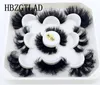 HBZGTLAD 5 pairs 8 25mm Natural 3D Fluffy false eyelashes makeup kit Mixed Mink Lashes extension Dramatic Volume fake lashes 220524