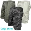 Trending Printed Camouflage Short Pants Summer Men s Cargo Shorts Casual Loose Drawstring 220715