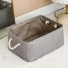 Accessories Packaging Organizers Storage Boxes Bins Folding Basket Foldable Linen Box Fabric Organizer Organize Office Bedroom Closet Toys Laundry