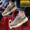 Work Bezpieczeństwo buty męskie buty przeciwmarowe ze stalowymi palcami stóp stałki antystab trampki mężczyźni 220813 Gai gai gai