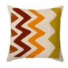 Cushion/Decorative Pillow White Microfiber Pillowcases Geometric Series Printed Pillowcase Line Abstract Peach Skin Home Sofa PillowcaseCush