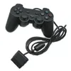 Flerfärgade PS2 Wired Controller Handle Joystick Shock Game Console Controllers Färgglada Gamepad för Sony PlayStation Play Station 2 Vibration med förpackningar