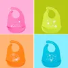 Kinder Silikon Lätzchen Baby Wasserdichte Reis Tasche Gedruckt Tier Einfarbig Einstellbare Lätzchen 4 59st T2