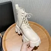 マーティンブーツ女性2022新しい秋の冬プラットフォームナイトレザーイングリッシュスタイルの足首ブーツ