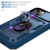 Milit￤r Slide Camera Kickstand Telefonfodral f￶r iPhone 14 13 12 11 Pro Max XR XS 7G 8 Plus S21 S22 Ultra A51 A52 A53 S20 FE Defender Hybrid TPU PC SUCKSOFTATE 3 I 1