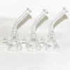 Mini bongs en verre Dab Rigs narguilé 10mm Joint femelle avec bol en verre barboteur bécher Bong conduites d'eau plate-forme pétrolière