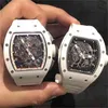 Zwitsers horloge RicharsMille ZF Factory Tourbillon Automatisch uurwerk Luxe millls-mechanica Millless wijnemmer Multifunctionele koolstofvezel Keramiek Siliconen T