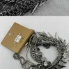 Łańcuchy specjalne na vintage srebrny metal przesadzony łańcuch swetera luksusowa atmosfera naszyjniki