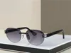 nuances designer marque lunettes de soleil lunettes de soleil hommes 152 Rimless Oval mode élégant miroir lentille 18k or unisexe Antireflection