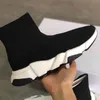 Womoses Projektanci Sneaker Knit Skarpety Skarpety i zamszowe Calfskin Platform Buty Stretch Runner Trenerzy Najwyższej Jakości Przypadkowe buty z pudełkiem NO17