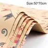 Gift Wrap 70 cm Cartoon Print Happy Birthday Kraft Wrapping Paper Decoration Artware Packing vellum origami pappergift