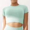 LU-V039 Yoga Kadın Spor Giyim Koşu T-Shirt T-Shirt Üst Kısa Kollu Heykel Tank Top Fitness Wear Yoga Kıyafeti Lütfen Satın Almak İçin Boyut Grafiğini Kontrol Edin