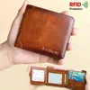 portafoglio in pelle bifold con clip di denaro