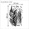 Wall Stickers Feather Pattern PVC Decor Sticker Baby Bedroom Living Room Home Decoration Accessories