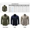 Mode Heren Shirts Casual Slim Fit 100% Katoen Koszula Lange Mouwen Militaire Mannen Zip Shirt Camisa Masculina Para Hombre 220322