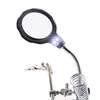 Microscope et accessoires HD avec lumières LED loupe 10 fois fer à souder multifonction entretien de bureau loupe support de fer électrique