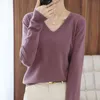 2021 Autumn and Winter New Cashmere Sweater V-neck Pullover Thin Loose Version Cardigan