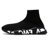 unisex casual sneakers män kvinnor 2022 strumpor skor klassisk svart vit 17fw paris tränare vintage gamla sockdesigner tränare utomhus promenad storlek 36-45