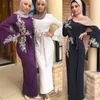 Eid Mubarak Abaya Dubai Turkije Moslim hijab -jurk Kaftan Caftan Marocain Islam Kleding Jurken voor vrouwen Robe Musulman Vestidos LJ200826