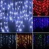 Strängar LED 6x3m 3x3m Icicle String Lights Christmas Fairy Garland Outdoor Home For Wedding Party Curtain Garden Decoration 220Vled Stringssl