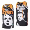 Homme Film Film Michael Mike Myers Basketball Maillots KILLER SEASON Uniforme HipHop Couleur Noir Tout Cousu Hip Hop Pur Coton Pour Les Fans De Sport Respirant Bonne Qualité