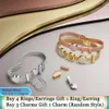 925 Silver Fit Pandora Charm 925 Bracelet Star Timeless Sparkle Heart Dangle Clip charms set Pendant DIY Fine Beads Jewelry