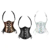 Cintos mulheres faux couro cabeleiro de ombro halter subsenado subseneto gótico steampunk bustier bustier corpora de coragem da cintura gota