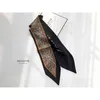 Spring Autumn silk Neckerchief Scarf Classic Elegant snake Pattern Long Korean Versatile Decoration Women