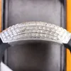 ZY V45 Montre DE luxe mens montres 54 * 42 * 15mm Japon mouvement à quartz importé boîtier en acier montre en diamant Montres-bracelets