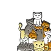 Cartoon Animal Dog Broches Cat de macarrão de gato tigela Batilhão de liga de esmalte para acessórios de mochila de cowboy 636 H16863681